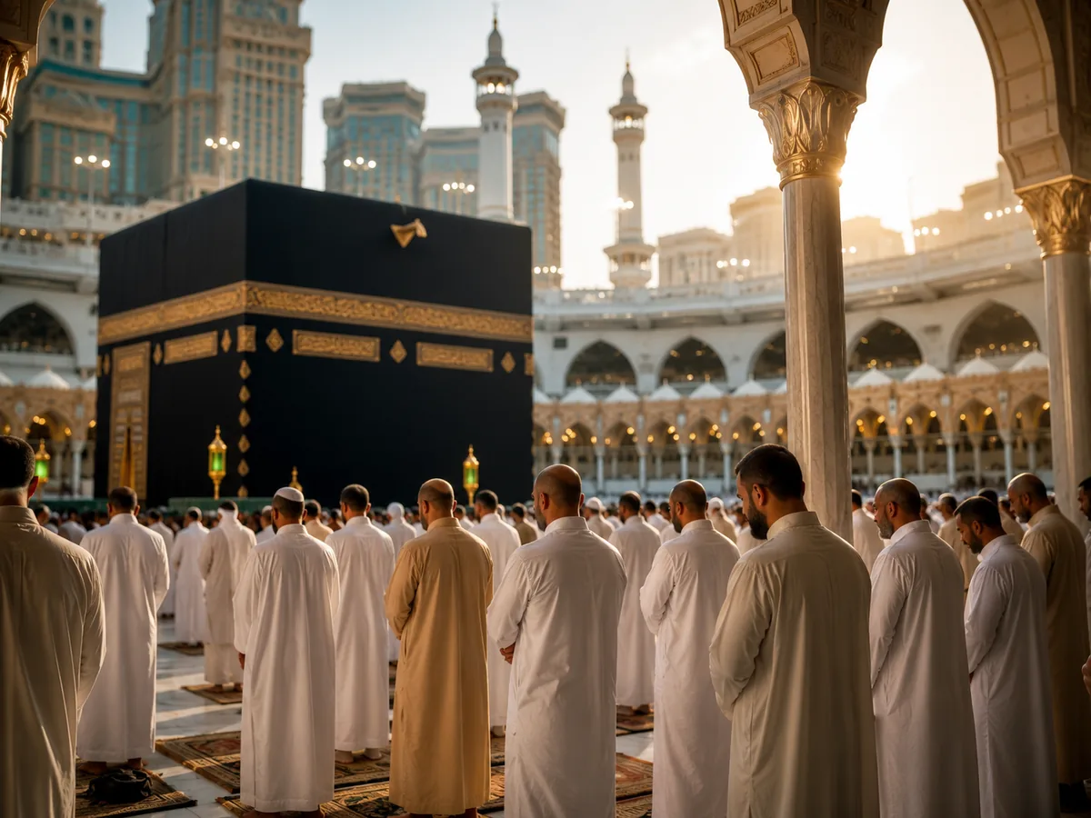 Prayer at the Holy Kaaba - Makkah